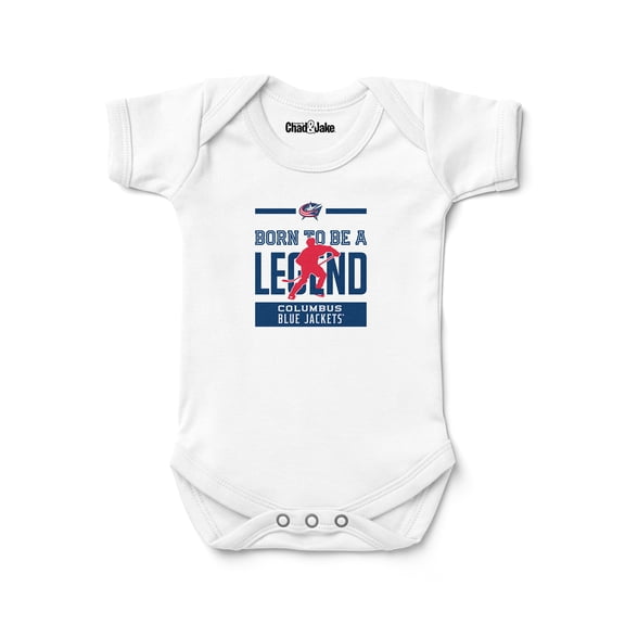 Newborn & Infant Chad & Jake White Columbus Blue Jackets Legend Bodysuit