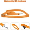 thumbnail image 2 of Luxtrada LED Dog Leash Light Up Dog Leash Micro USB Rechargeable Waterproof Nylon Webbing Glow Safety Standard Dog Leash for Dogs (Orange), 2 of 6
