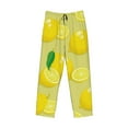thumbnail image 4 of Disketp Bright Lemons Men'S Pajama Pants - Ultra Soft Fleece Sleep And Lounge Pants (Size: S-Xxl), 4 of 9