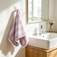 thumbnail image 6 of Byujiro Striped Hand Towel Soft Absorbent Towel with Cute Embroidery, Thick Plush Lint-Free Face Towel, Durable Fade-Resistant Towel for Kids & Adults, Ideal for Bathroom & Daily Use, 6 of 6