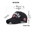 thumbnail image 3 of CANADA baseball cap, unisex, Canadian baseball cap, pure cotton, versatile duckbill cap, 3 of 5
