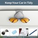 thumbnail image 5 of Car Glasses Case, Gray 2pcs Car Glasses Holder Pu Leather Magnetic Closure, Universal Car Visor Sunglasses Holder, Glasses Hanger Clip For Car, 5 of 5