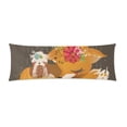 thumbnail image 1 of BSDHOME Taie d'Oreiller Longue Renard Mignon Rêveur Housse de Coussin 20x60 Pouces, 1 of 2