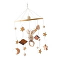 thumbnail image 4 of Montessori Baby Crib Mobile Hanging Bed Bell Toy for Girls Boys Infant Ceiling Rabbit, 4 of 8