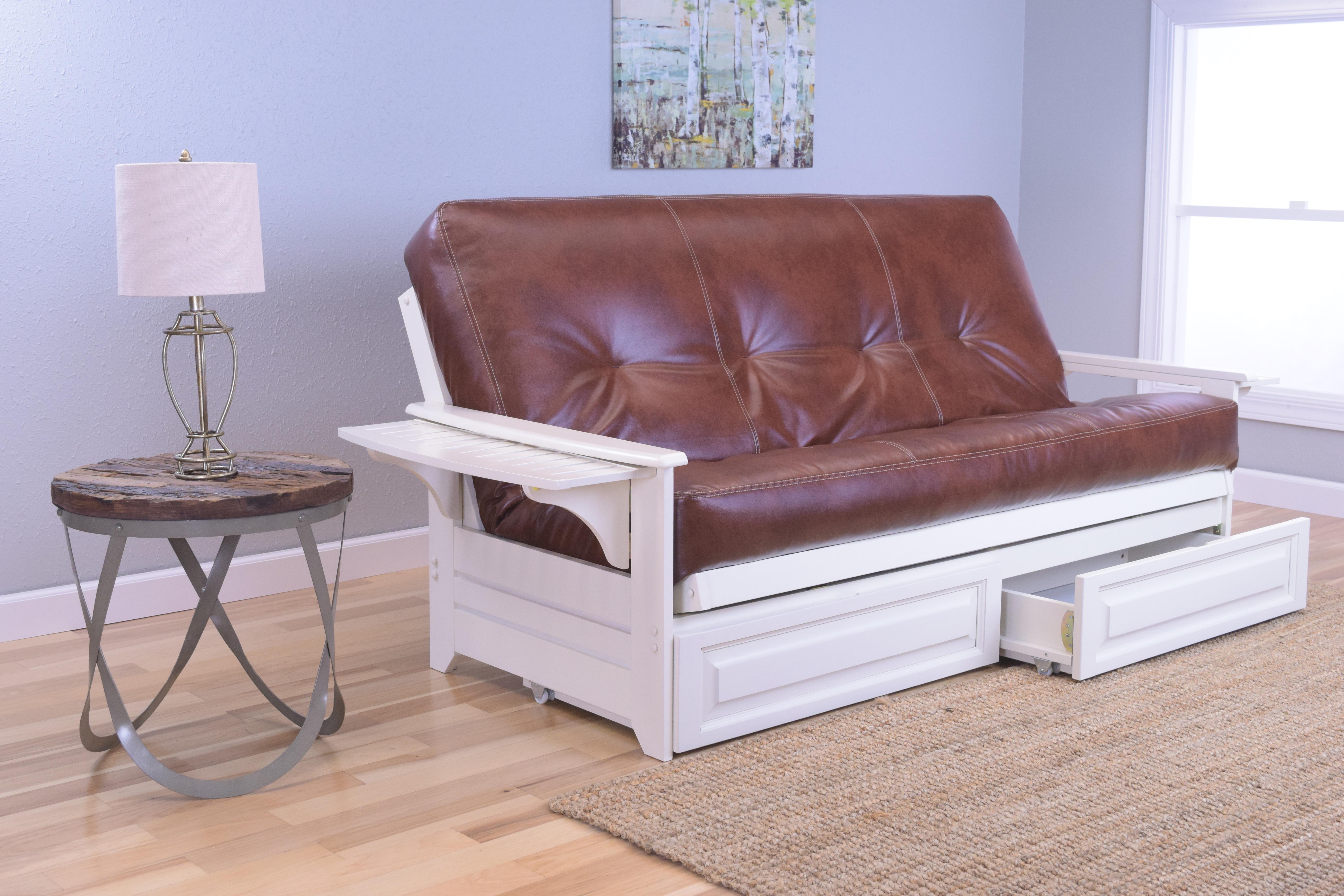 Kodiak Furniture Phoenix Full Futon with Storage DrawerColorAntique