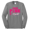 thumbnail image 2 of I Wear Pink for My Aunt Survivor Awareness Mens Long Sleeve Shirt, Heather Grey, 3XL, 2 of 3