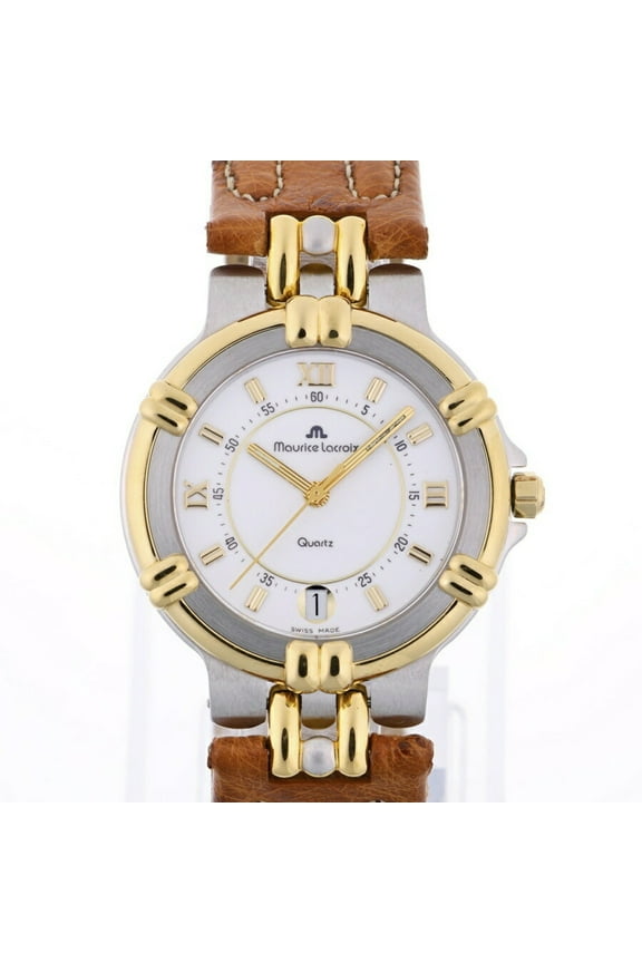 Pre-Owned Maurice Lacroix Calypso Date 95345 White Quartz 70095 (Good)