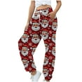 thumbnail image 5 of Gamivast Christmas Joggers for Women Xmas Elk Drawstring Pants with Pockets Funny Holiday Elastic Waist Sweatpants Comfy Casual Straight Leg Pajama Joggers, 5 of 5