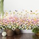 thumbnail image 1 of 2 hojas de pegatinas de pared de flores JAMW margaritas amarillas crisantemo blanco, 1 of 5