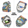 thumbnail image 5 of FORMRS Mini Backpack Purse for Women Quilted Travel Daypack Casual Shoulder Bag, Blue Window, 5 of 7