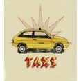 thumbnail image 3 of Ambesonne Retro Duvet Cover Sets, Pop Art Taxi Cab Vintage, 2-King, Beige Yellow Ruby, 3 of 3