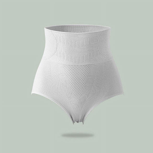 Ropa interior de cintura alta para mujer, moldeadora de abdomen, moldeadora de cintura, levantadora de cadera, antibacteriana, de grafeno, de algodón puro, con entrepierna, pantalones cortos de talla