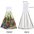 thumbnail image 4 of GZHJMY Set of 2 Macaws Parrot Bird On Location Hanging Tie Towels Absorbent Soft Coral Velvet Kitchen Hand Towel Dish Wipe Cloth for Kitchen Bathroom, 4 of 7