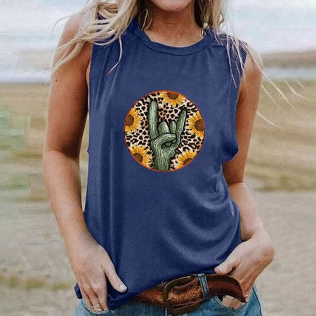 

Tawop Women S Camisole Summer Casual Easter Print Shirt Vest Loose Fit Sleeveless Crewneck Graphic T-Shirt Womens Cotton New Arrivals