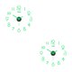 thumbnail image 3 of Moyic Reloj de pared luminoso Sin marco DIY Calcomanías digitales Inicio Type1 NO1, 3 of 6