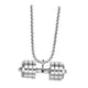 thumbnail image 3 of Colgante con mancuernas,Colgante con mancuernas para decoración de fiestas de hombres,Collar con barra minimalista decorativo para festivales,Joyas Fitness Regalos de Moda Carnaval Plata, 3 of 8