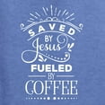 thumbnail image 5 of Wild Bobby Saved By Jesus Fueled By Coffee Inspirational/Christian Unisex Crewneck Graphic Sweatshirt, Vintage Heather Blue, Large, 5 of 5