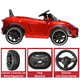 thumbnail image 4 of Montable Electrico para Niños Carro Deportivo Bluetooth Luz Led Control Remoto 12v - Rojo, 4 of 7