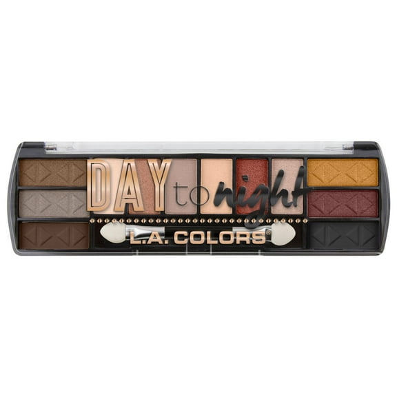 L.A. Colors Day to Night Vibrant & Pigmented Eyeshadow Palette, Sundown