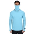 thumbnail image 5 of Riecok Long Sleeve Shirts for Men UPF50+ Sun Protection Pullover Breathable Quick Dry Tops with Thumbholes Hiking Clothes Light Blue 4XL, 5 of 8