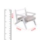 thumbnail image 4 of 1:12 , sofá, sillón, muebles, accesorios para fotos, hecha a mano, accesorios de decoración, Mini silla para balcón, Blanco Hugo Sillón de sofá de casa de muñecas, 4 of 5