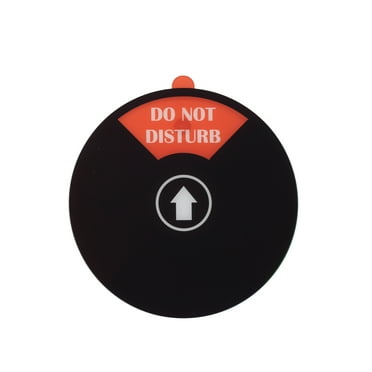 Pen+Gear Rotating Door Sign–5 inch, Black, 4 Message Options, for Home, Office & Private Spaces
