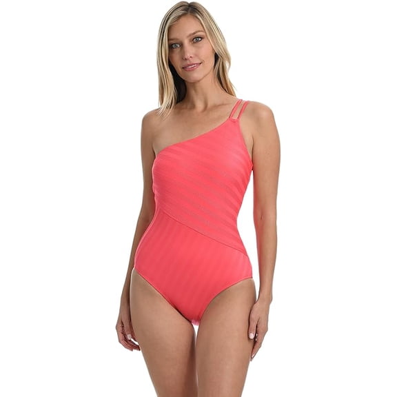 La Blanca Women's Shoulder One Piece Swimsuit 12