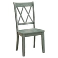 thumbnail image 3 of Pemberly Row 17.5" Contemporary Wood Dining Side Chair in Teal Green (Set of 2), 3 of 5