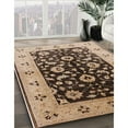 thumbnail image 2 of Ahgly Company Indoor Square Mid-Century Modern Sangria Brown Oriental Area Rugs, 5' Square, 2 of 6