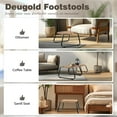 thumbnail image 6 of Outdoor Patio Footstools,PE Rattan Ottoman Wicker Foot Rest,Small Balcony Furniture Additional Seating Side Table for Outside 2 Set Beige, 6 of 14