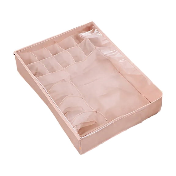 Btomtd Three-In-One Storage Bags for Underwear and Socks, Home Wardrobe Moving Bags with Drawer, Organization Totes for Storage Bras and Clothing, 16L, B