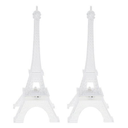 

Homemaxs 2pcs Creative LED Night Eiffel Tower Shape Night Lamp Chic Table Light Desktop Decoration Lamp 10x10x25cm