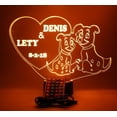 thumbnail image 6 of Dalmatians in Heart Light Up Lamp LED Personalized Couple Love Dogs Night Light Engraved Table Lamp, Our Newest Feature - It's Wow, with Remote, 16 Color Options, Dimmer, Free Engraved, Great Gift, 6 of 11