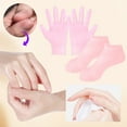 thumbnail image 6 of Yibooy Silicone Prevents Dryness Foot & Hand Spa Mask for Feet/Hand Care (Pink), 6 of 7