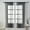 Black, variant on Dtwnek 2 Panels Solid Color Sheer Curtain Rod Pocket Window Curtain for Kitchen, Bedroom, Living Room