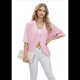 thumbnail image 2 of Cárdigan con Cuello en V y Aberturas Laterales, Color Rosa, Talla XXL, 2 of 10