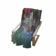 thumbnail image 4 of Waterfall Soft Flannel Fleece Throw Blanket, Rain Forest in Vietnam Laos South Orange Trees Side of River Image Print, Cozy Plush for Indoor and Outdoor Use, 50" x 60", Blue, by Ambesonne, 4 of 6