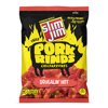 Slim Jim Pork Rinds, Squealin' Hot Flavor Fried Meat Snacks, 2 oz Bag