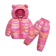 thumbnail image 4 of NOKIO Baby Boys Girls Winter Set Hooded Down Coat and Pants Clothing Sets Puffer Jacket Snowsuit Coats Ski Suit 2 Pcs Girls And Boys Winter Cartoon Windproof Coat Hooded Warm Outwear Jacket Set, 4 of 4