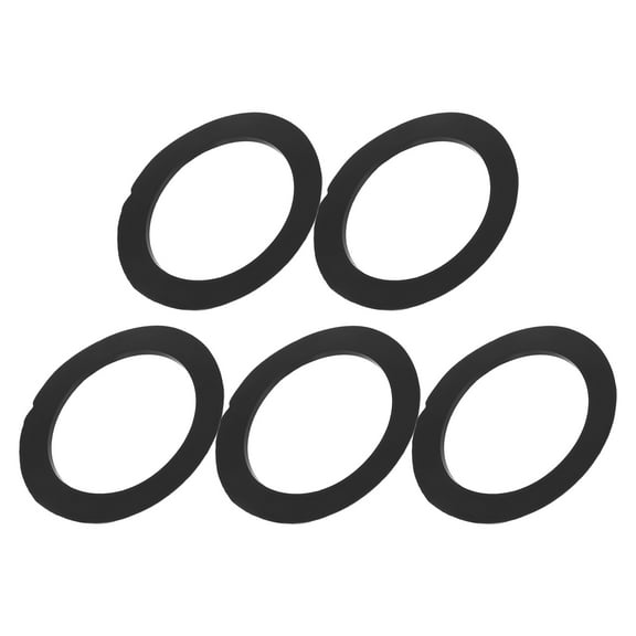 HEMOTON PVC Black Gasket for Kitchen Sink Drain Ensures Leakproof Seal with PVC Material Fits 5 Pieces