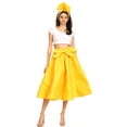 thumbnail image 5 of Sakkas Celine African Dutch Ankara Wax Print Full Circle Skirt - Yellow - One Size Regular, 5 of 5