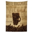 thumbnail image 3 of Ambesonne Brown Tablecloth Rectangular Table Cover, Coffee Beans Shaped Mug, 60"x84", Dark Brown Pale Brown, 3 of 4