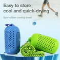thumbnail image 3 of Cooling Towel for Neck Hot Weather Soft Ice Towel Quick-Drying Lightweight Compact Cooling Towel for Golf Swimming Football Gym (Green), 3 of 7