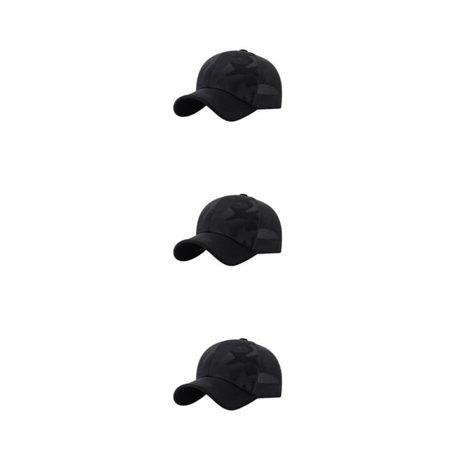Maytalsory Sun Protection Hat Stay Comfortable And Safe In Sun Adjustable Cloth Baseball Cap Caps For Men Sunhat Hats Easy To Wear black 3Set