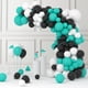 thumbnail image 1 of Kit con forma de arco con forma de guirnalda con forma de globo, diseño Cunnikku, azul, negro y blanco, 1 of 7