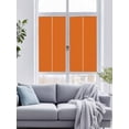 thumbnail image 4 of No Glue Heat Blocking Window Flims, Burnt Orange Window Privacy Film Frosted, Farmhouse Solid Orange Color Modern Art Peep-proof Door Windows Tint for Bathroom, Dormitory, 17.7 x 78.7 Inches, 4 of 9