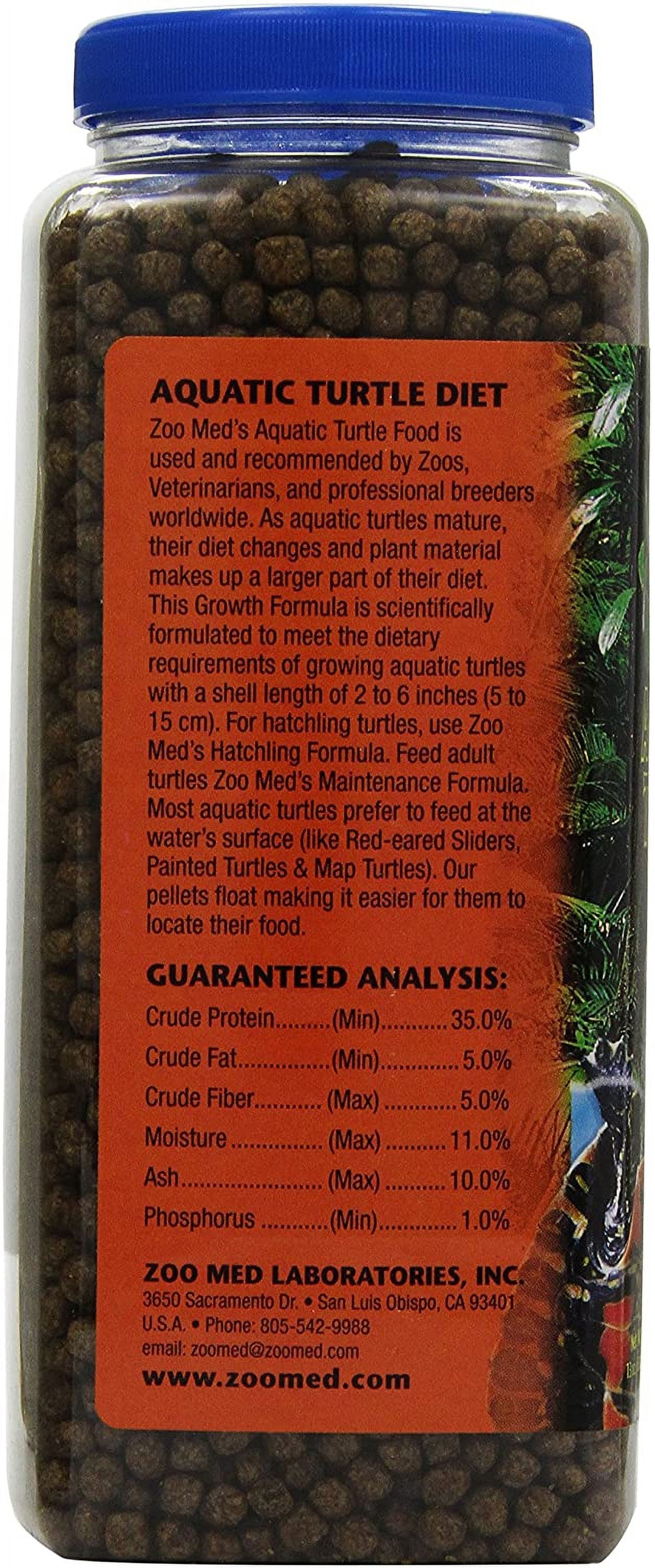 Zoo Med Natural Aquatic Turtle Food Growth Formula [Reptile Aquatic Turtle Food, Reptile Supplies] 52 oz (4 x 13 oz)