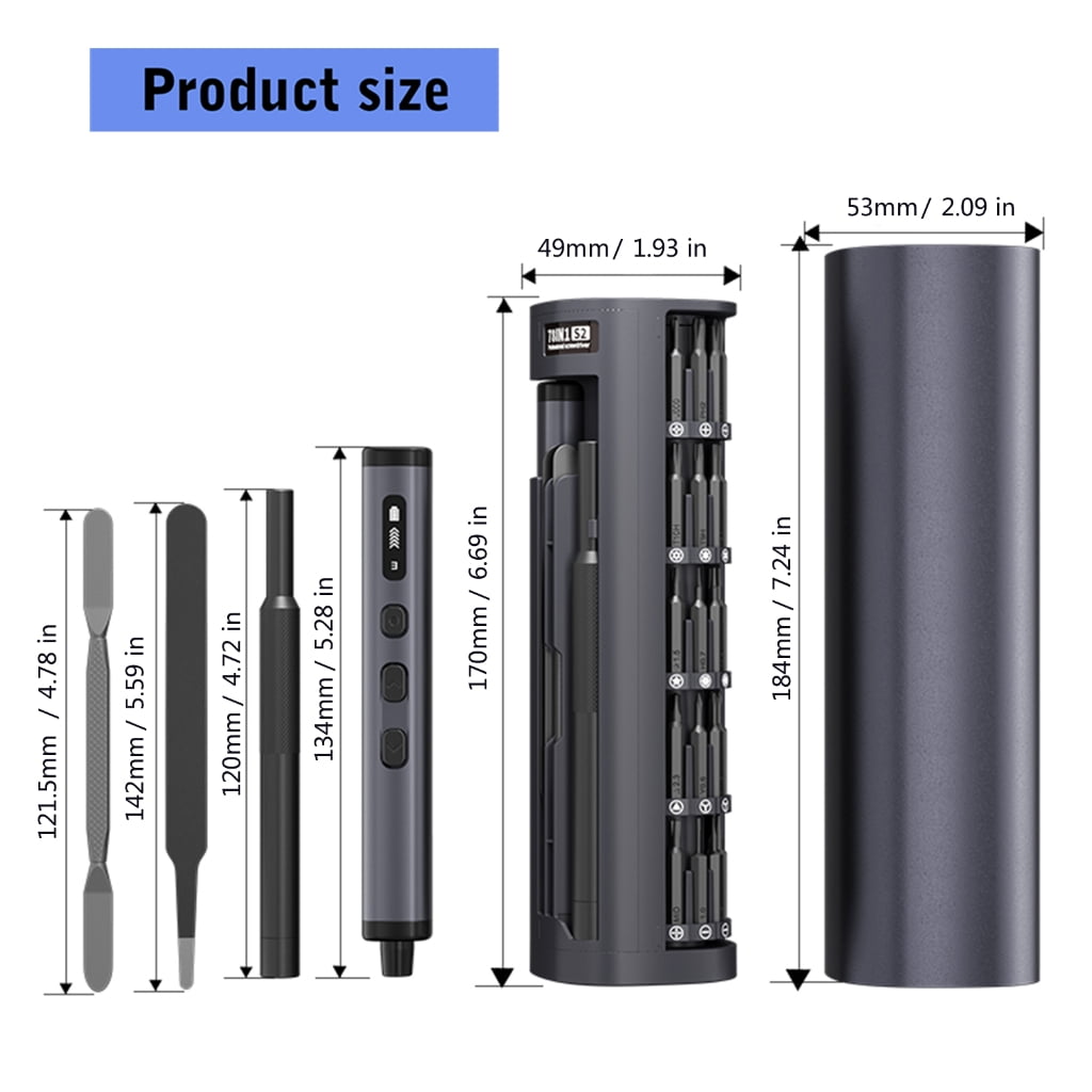 Shaft Electric Screwdriver Multi Purpose Tool Design Extended Battery Life