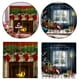 thumbnail image 1 of 2 Piezas Navidad Patrón Ventana Cortinas Habitación de Los Decoración Del Hogar Manualidades Regalos Macarena Cortina de cortinas de ventana de impresión 3D, 1 of 8