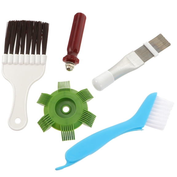 STRANDCHIC Air Conditioner Fin Brush and Condenser Fin Comb Set, Assorted Colors for Efficient Coil and Radiator Cleaning